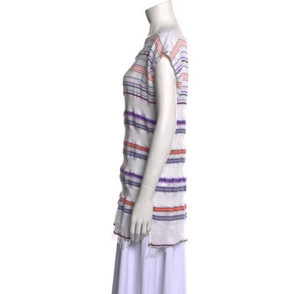 Lemlem Striped Boho Gauzy Tunic Dress Caftan Swim Cover Lightweight sz S $295 - Picture 2 of 9